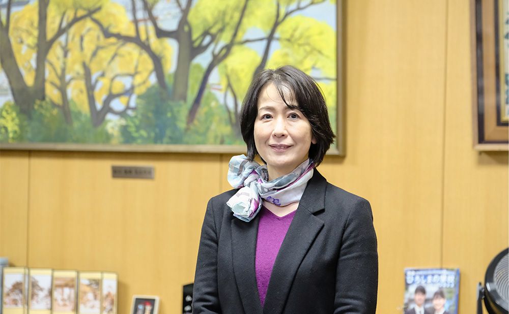 Yanagi Tomoko, Principal of Hiroshima Municipal Funairi High School